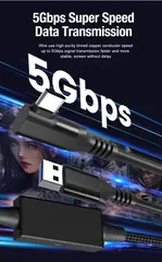 WATCHMYVR VR Link 5m A-to-C Charging Data Cable